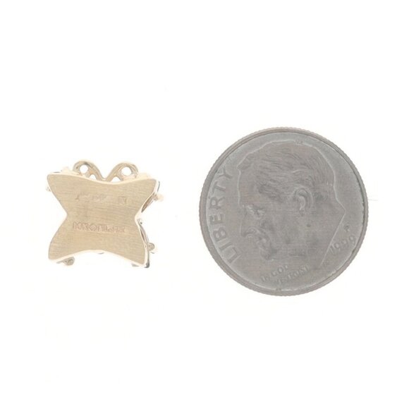 Richard Klein Amethyst Diamond Butterfly Slide Charm Yellow Gold 14k Marq1.80ctw - Picture 3 of 4